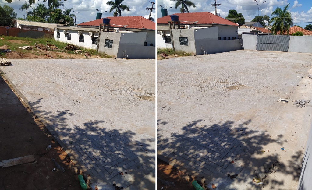 Local da obra no terreno da Câmara de Taquarussu - Foto: Jornal da Nova